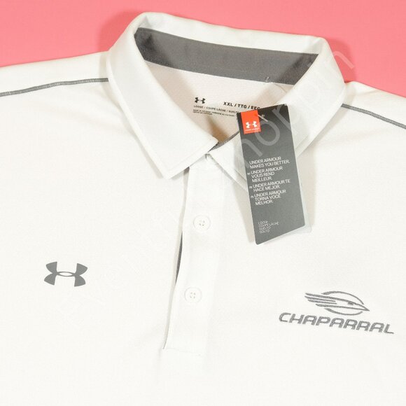Under Armour Other - Under Armour Chaparral Boats Tech Polo Shirt in White Size 2XL